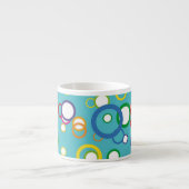 Concentrische cirkels Espresso Mok (Voorkant)