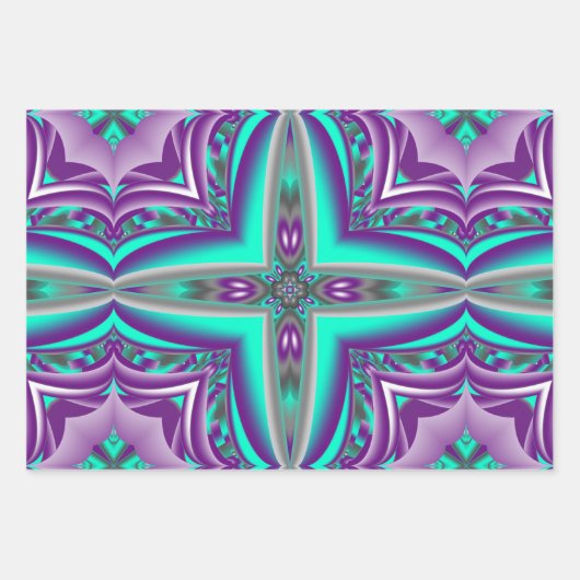 Concentrische cirkels getrokken naar het punt Abst Inpakpapier Vel (Voorkant)