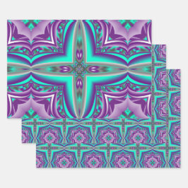 Concentrische cirkels getrokken naar het punt Abst Inpakpapier Vel