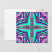 Concentrische cirkels getrokken naar het punt Abst Notitiekaartje (Voorkant / Achterkant)