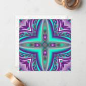 Concentrische cirkels getrokken naar het punt Abst Notitiekaartje (Voorkant / Achterkant in situ)