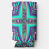 Concentrische cirkels getrokken naar het punt Abst Seltzer Blikjeskoeler (Achterkant)