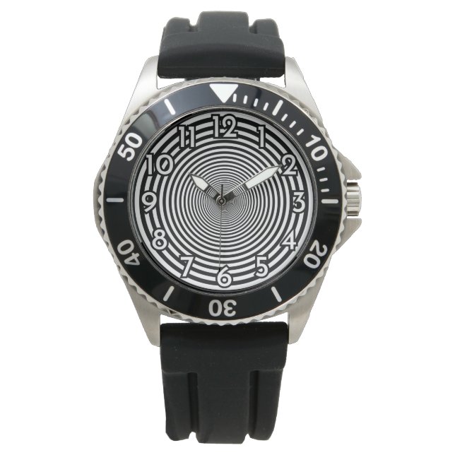 concentrische cirkels horloge (Voorkant)