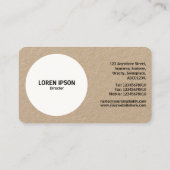 Concentrische cirkels - Kraft Visitekaartje (Achterkant)