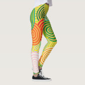 Concentrische cirkels Scarf Leggings (Rechts)