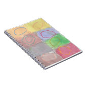 concentrische cirkels van de regen notitieboek (Rechterzijde)