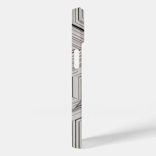 concentrische driehoekslijnkunst Case-Mate iPhone case (Achterkant / Rechts)