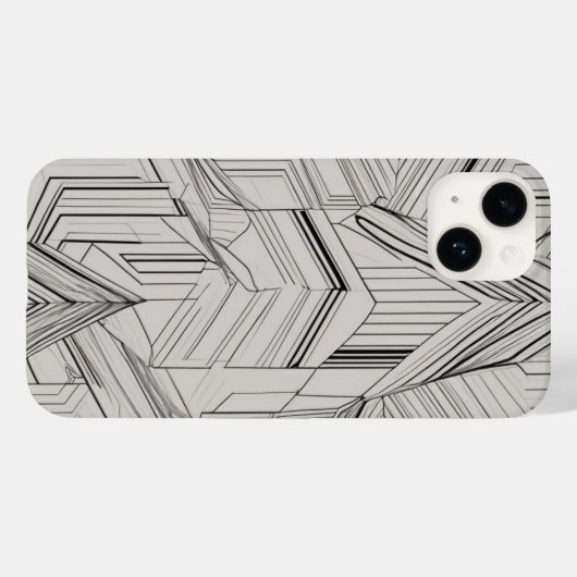 concentrische driehoekslijnkunst Case-Mate iPhone case (Achterkant (horizontaal))