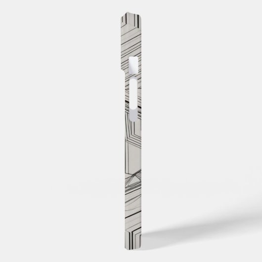 concentrische driehoekslijnkunst Case-Mate iPhone case (Achterkant / Links)