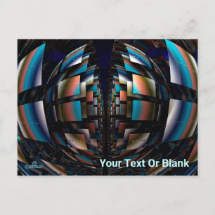 Concentrische halfronden briefkaart