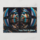 Concentrische halfronden briefkaart (Voorkant)