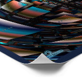 Concentrische halfronden poster (Hoek)