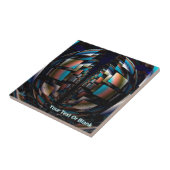 Concentrische halfronden tegeltje (Zijkant)