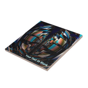 Concentrische halfronden tegeltje