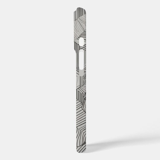 concentrische hexagons lijnkunst Case-Mate iPhone case (Achterkant / Links)