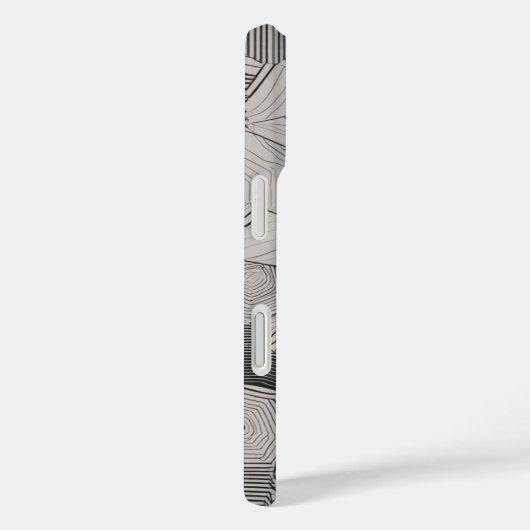 concentrische hexagons lijnkunst Case-Mate iPhone case (Achterkant / Rechts)