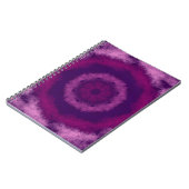 Concentrische roze en paarse cirkels notitieboek (Linkerzijde)