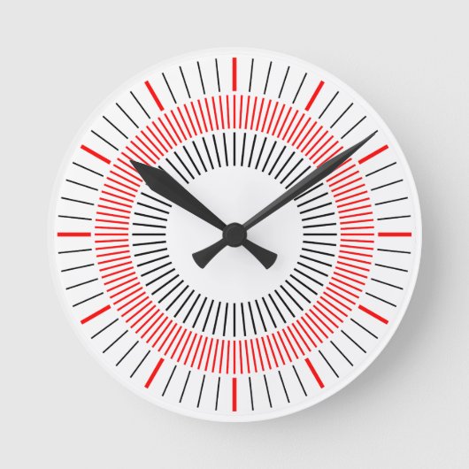 Concentrische Stralen 03 Ronde Klok (Voorkant)