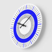 Concentrische Stralen - Stevig Blauw Grote Klok (Hoek)