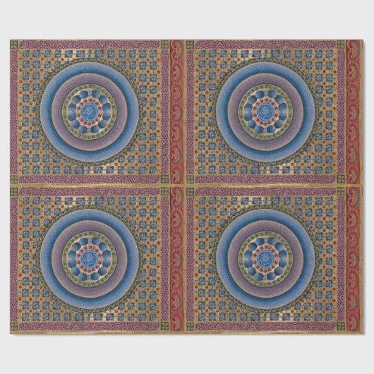 Concentrische verlichting cadeaupapier (Vlak)