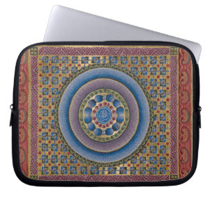 Concentrische verlichting laptop sleeve