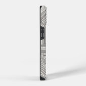 Concentrische Vierkanten Lijn Kunst iPhone Hoesje (Rechterkant)