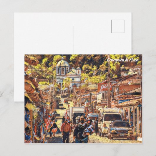 Concepción de Ataco, El Salvador, Art Briefkaart (Voorkant / Achterkant)