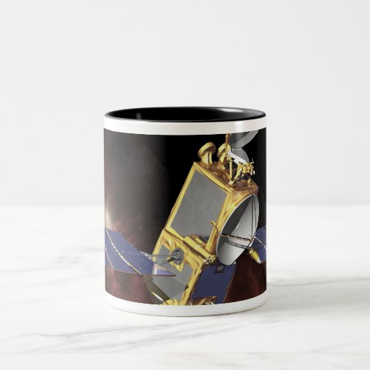 Concept 2 van een kunstenaar tweekleurige koffiemok (Center)