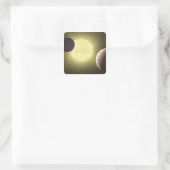 Concept 2 van kunstenaar vierkante sticker (Tas)