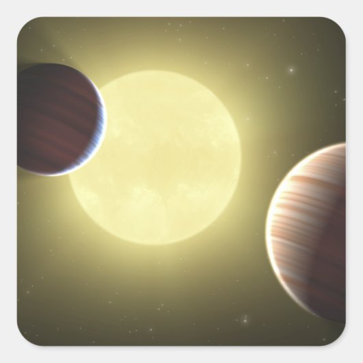 Concept 2 van kunstenaar vierkante sticker (Voorkant)