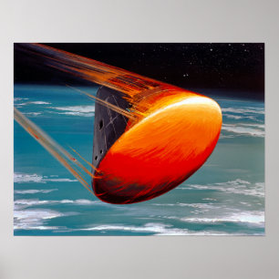  Concept Apollo 8 Command Module Re-Entry Poster