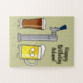 Concept Beer lager tapout mok alcoholschuim drink Legpuzzel (Horizontaal)