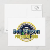 Concept Benjamin Carson voor President Briefkaart (Voorkant / Achterkant)
