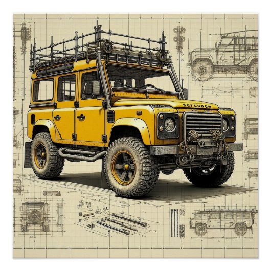 Concept Defender Glossy Poster (Voorkant)