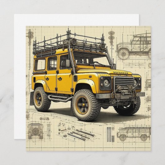 Concept Defender uitnodiging (Voorkant / Achterkant)