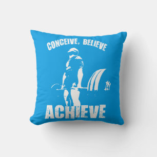 Concept, geloof, realiseer - Motivatie resultaat Kussen