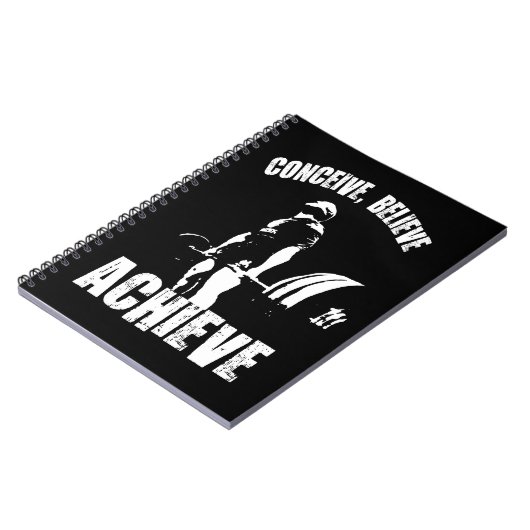 Concept, geloof, realiseer - Motivatie resultaat Notitieboek (Linkerzijde)