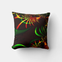 Concept; groene bladeren en gele brandkleurige cur