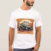Concept Kunst van een enorme schildpad in aride st T-shirt (Voorkant)