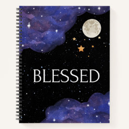 concept van de zwarte ruimte notitieboek