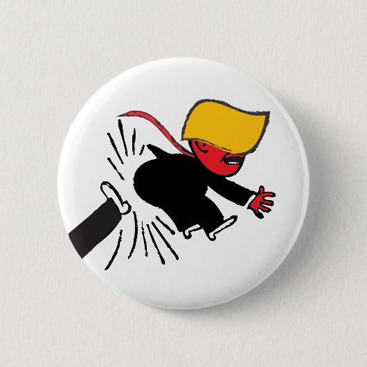 Concept van een plan knop ronde button 5,7 cm (Voorkant)