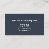 Concept van een smart home visitekaartje (Achterkant)