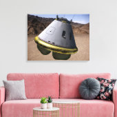 Concept van een voertuig voor de exploratie van be canvas afdruk (Insitu (Woonkamer))