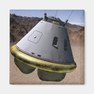 Concept van een voertuig voor de exploratie van be magneet