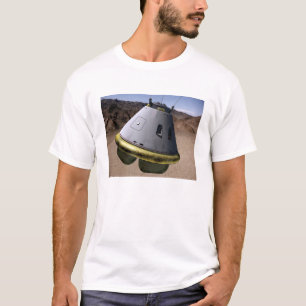 Concept van een voertuig voor de exploratie van be t-shirt