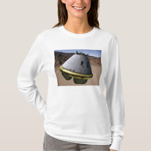Concept van een voertuig voor de exploratie van be t-shirt
