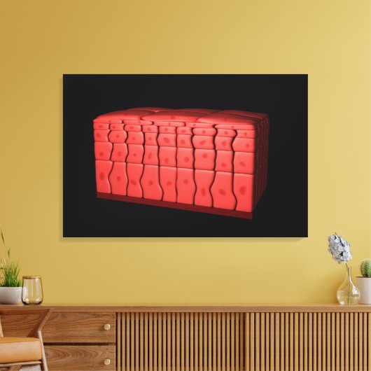 Concept van gestratificeerd vierkant epithelium 2 canvas afdruk (Insitu (Woonkamer))