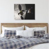Concept van het Orion-testvoertuig voor bemannings Canvas Afdruk (Insitu (Slaapkamer))
