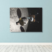 Concept van het Orion-testvoertuig voor bemannings Canvas Afdruk (Insitu (Houten vloer))