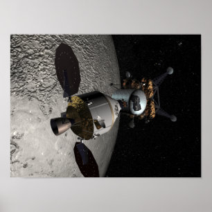 Concept van het Orion-testvoertuig voor bemannings Poster
